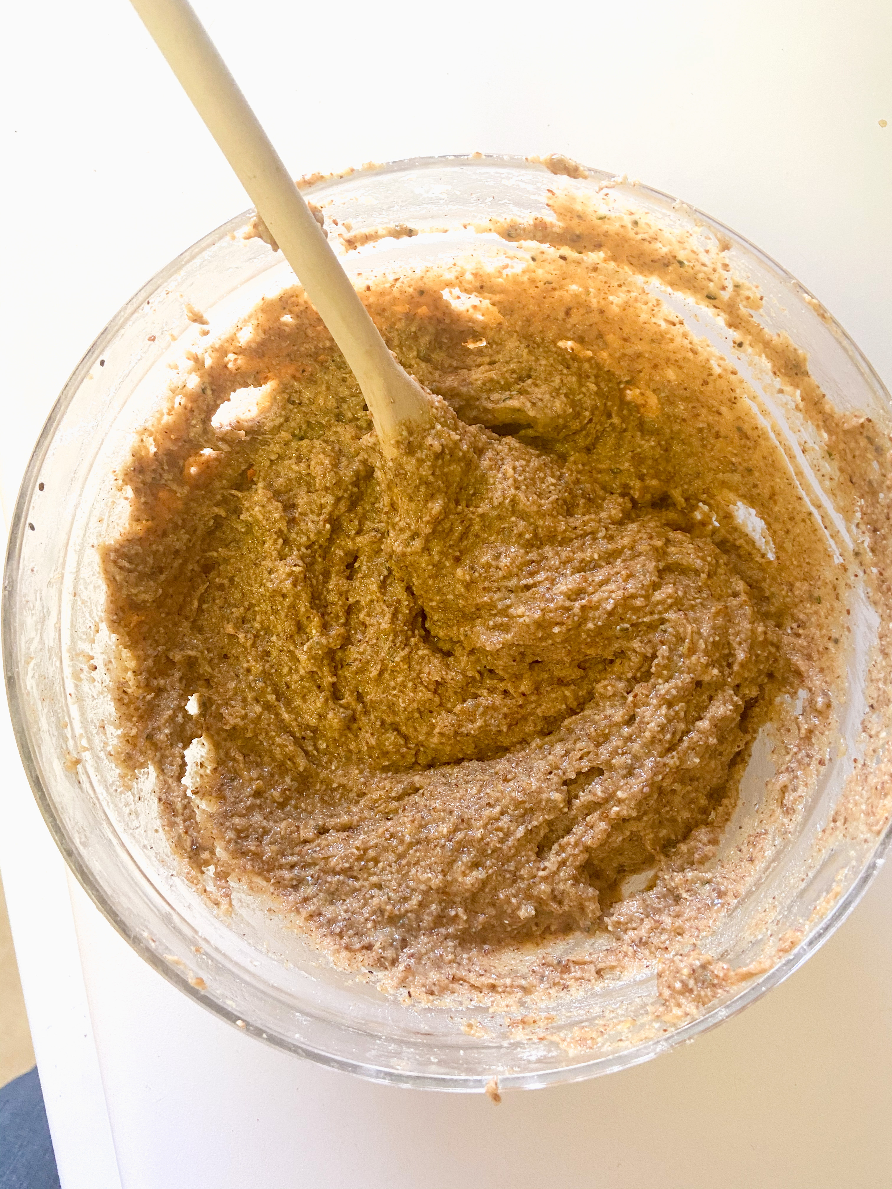 Superseed banana bread batter